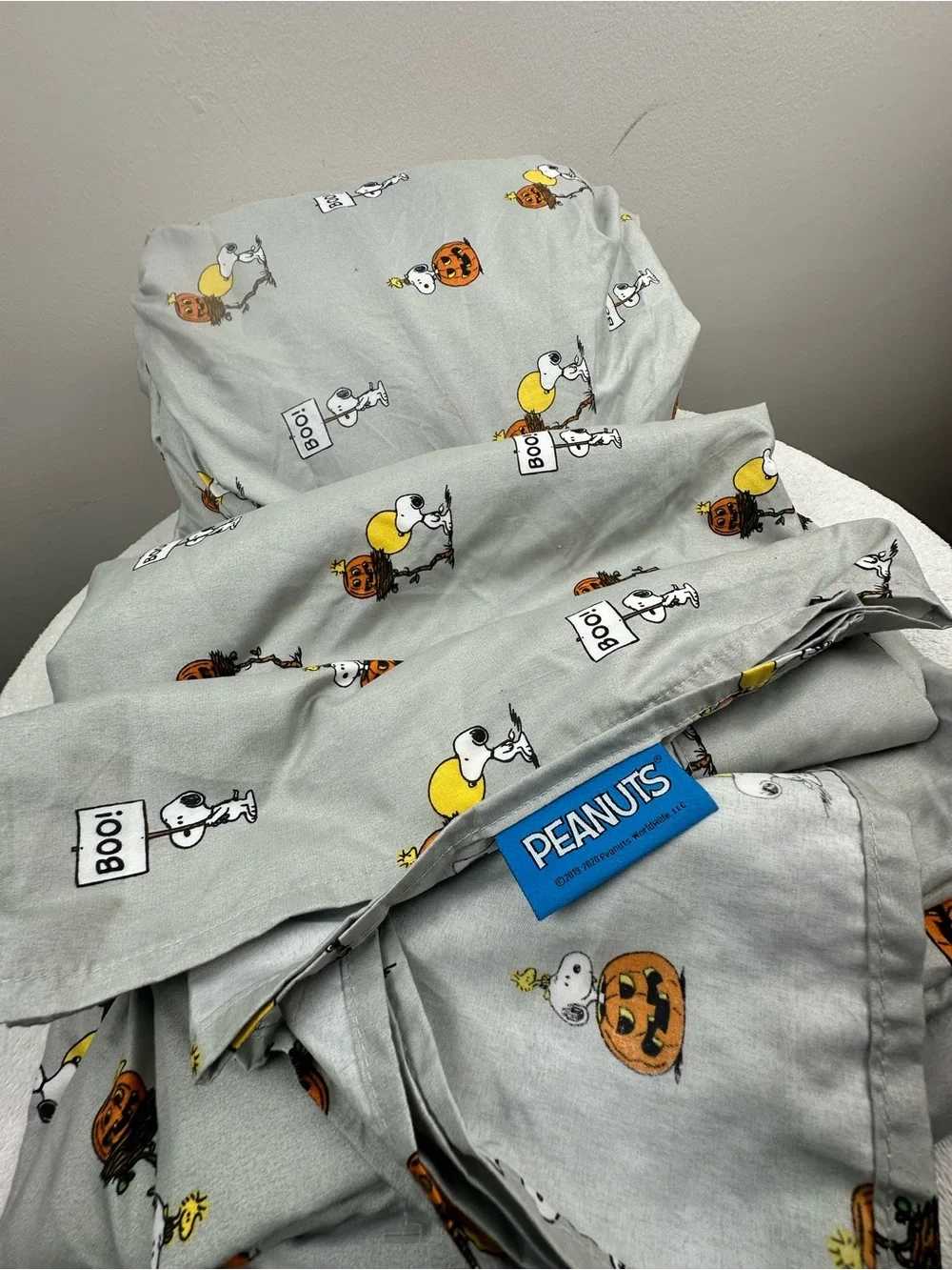 Peanuts Halloween Snoopy Sheet Set Queen